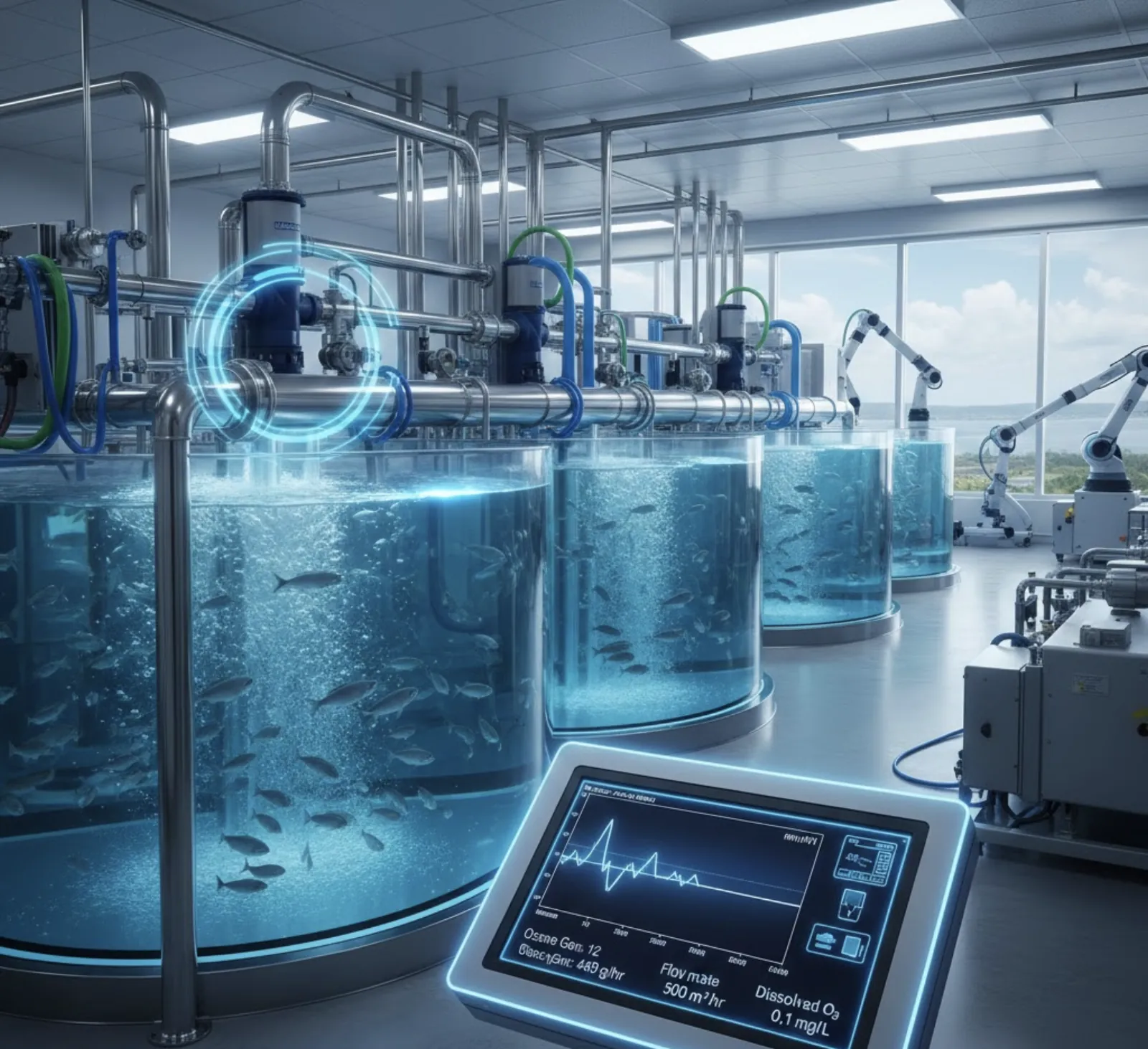 ORP Control for Ozonation in RAS Aquaculture