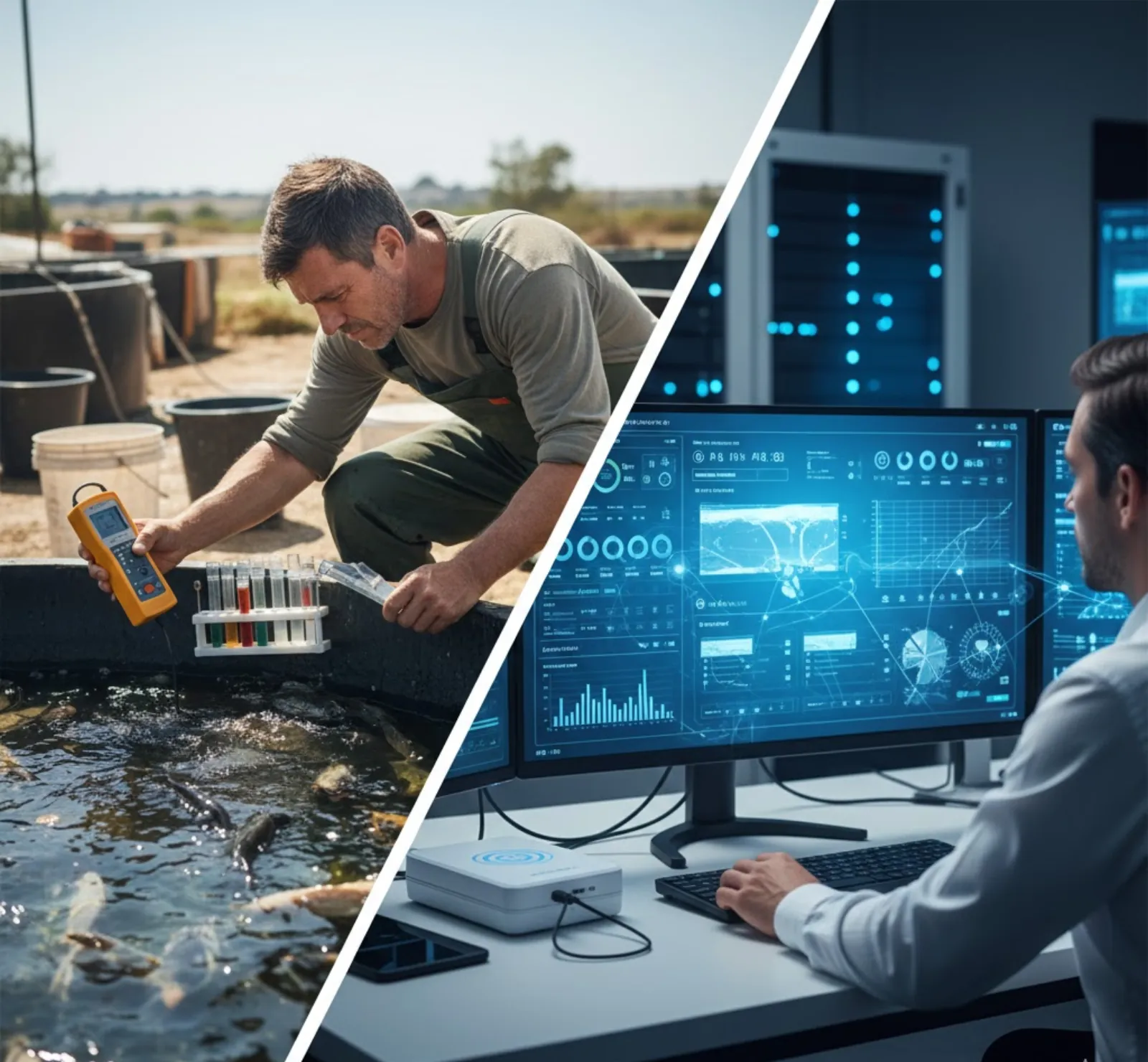 IoT vs. Manual Water Testing in Aquaculture: ROI